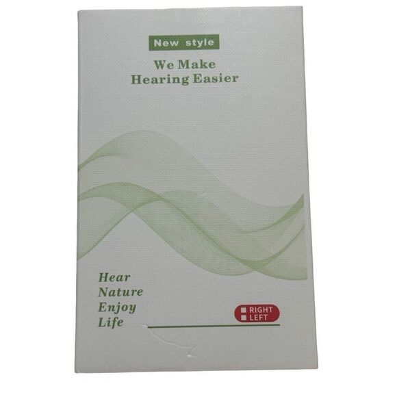 Pair Mini In-Ear Hearing Amplifiers Rechargeable Voice Amplifiers Adjustable New - Picture 1 of 6